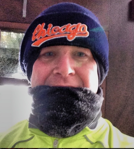 Perry Romanowski joggling winter